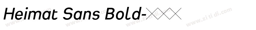 Heimat Sans Bold字体转换